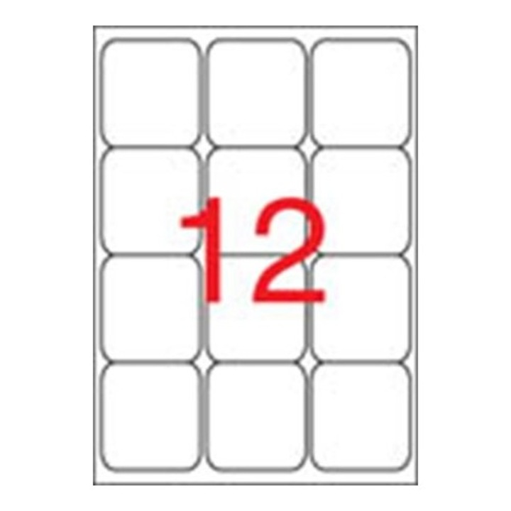 Set 1200xEtichete, Apli, 63,5x72mm, Alb
