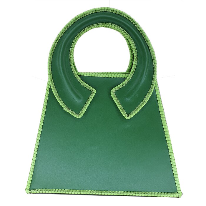 Poseta eleganta, din piele, culoare verde inchis, AG Design, dimensiune 26x10x21 cm