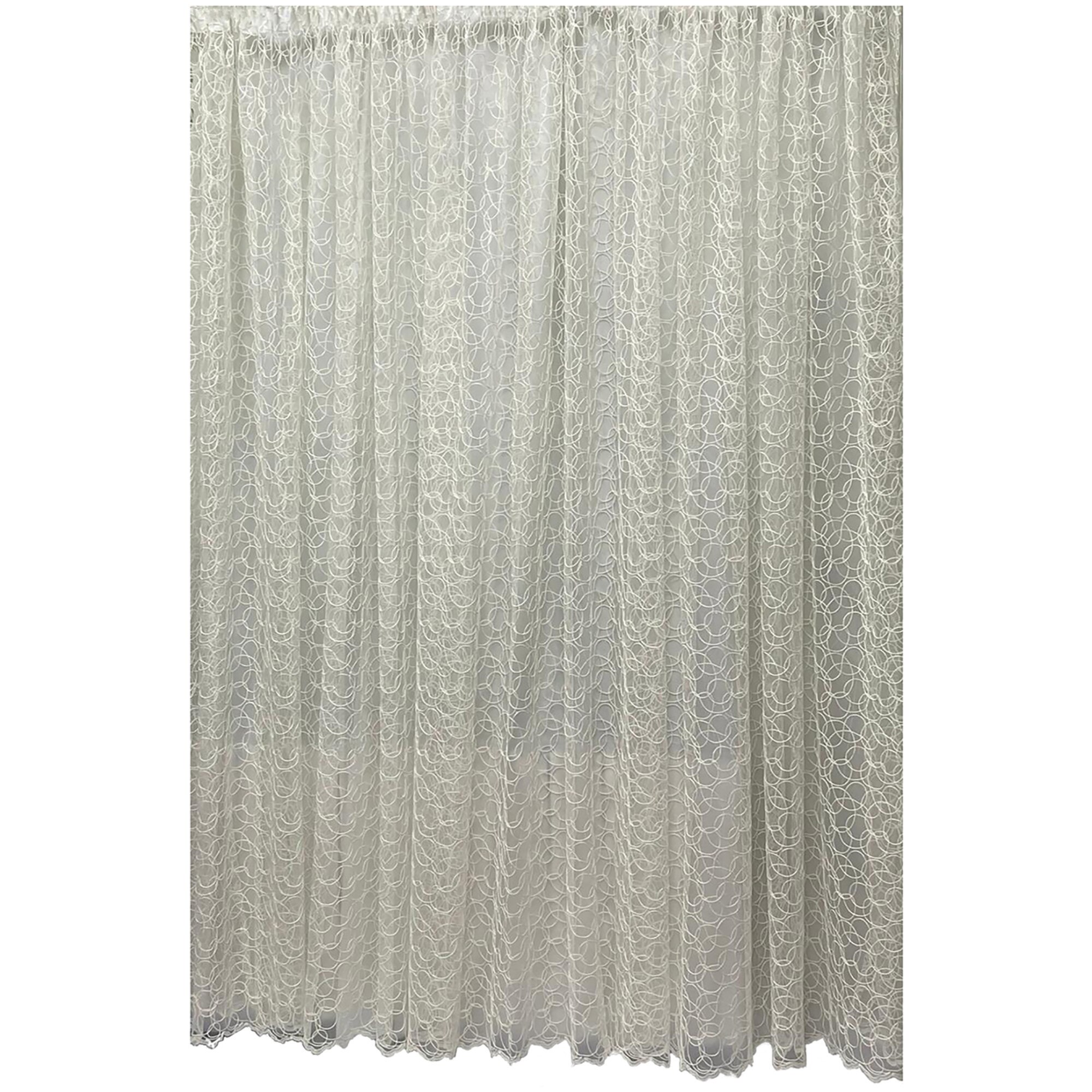 Perdea ivoire brodata, din colectia 