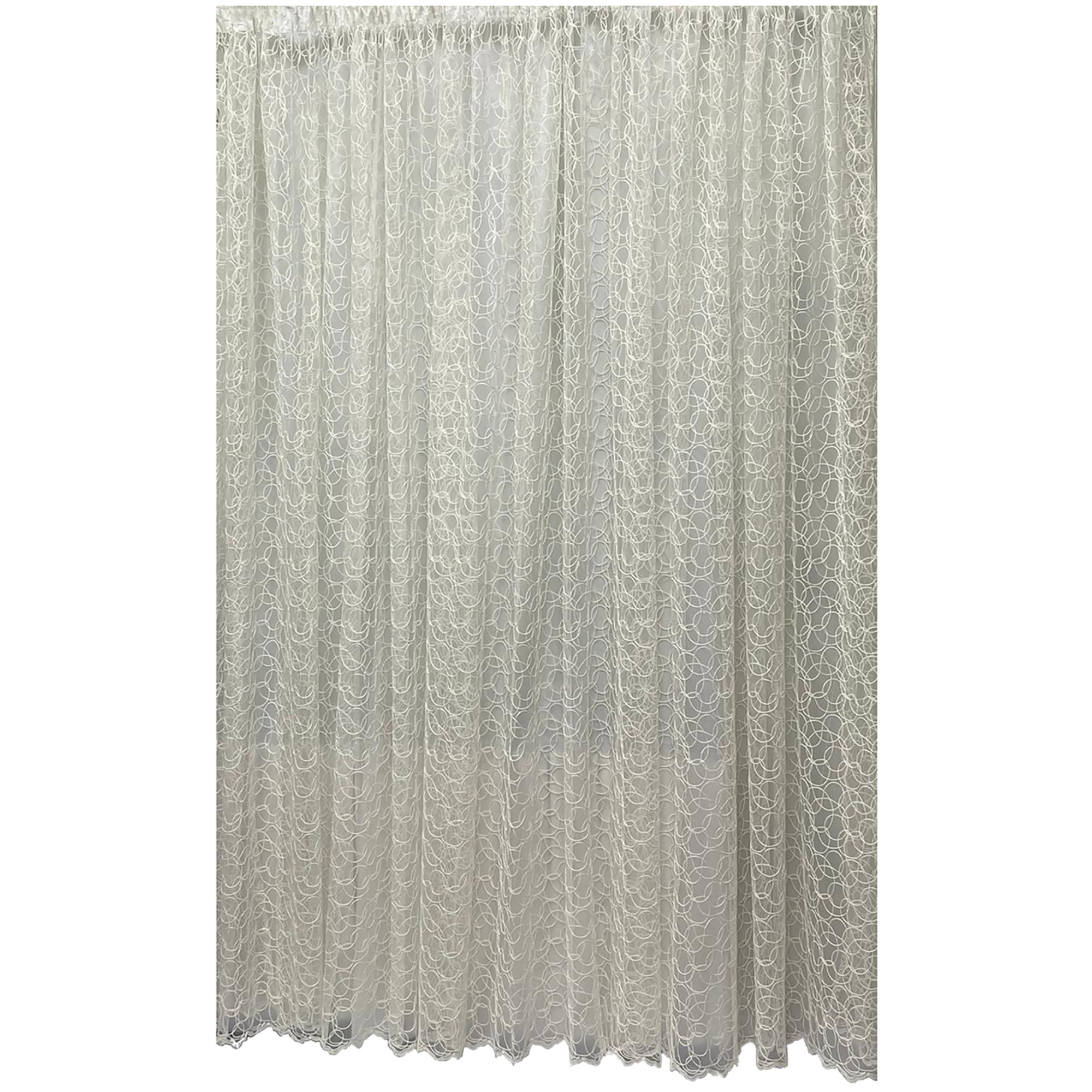 Perdea ivoire brodata, din colectia 