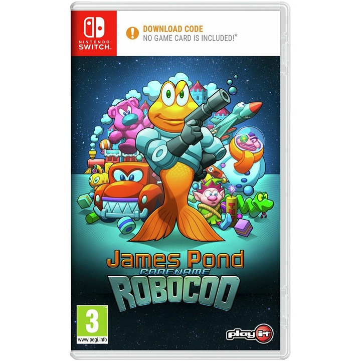 Joc James Pond Codename Robocop (Code In A Box) pentru Nintendo Switch