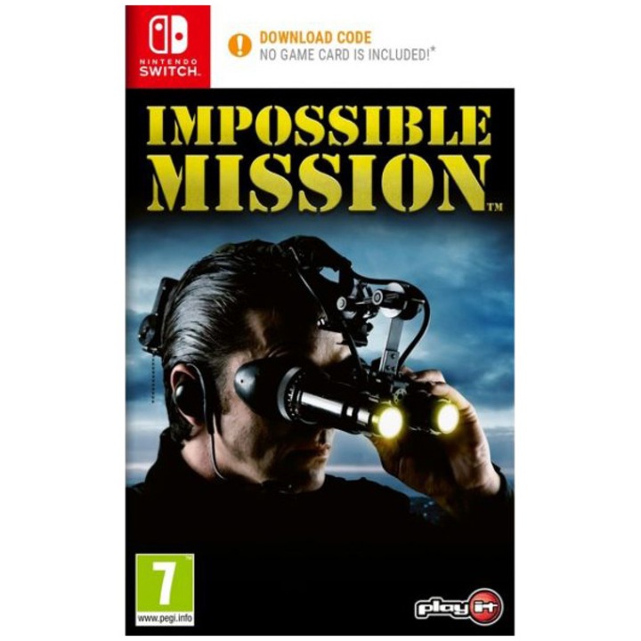 Impossible Mission játék, Nintendo Switchhez, kód a dobozban
