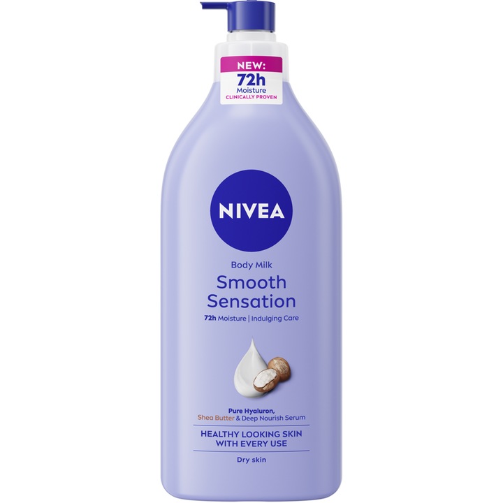 Lapte de corp NIVEA Smooth Sensation, 625 ml