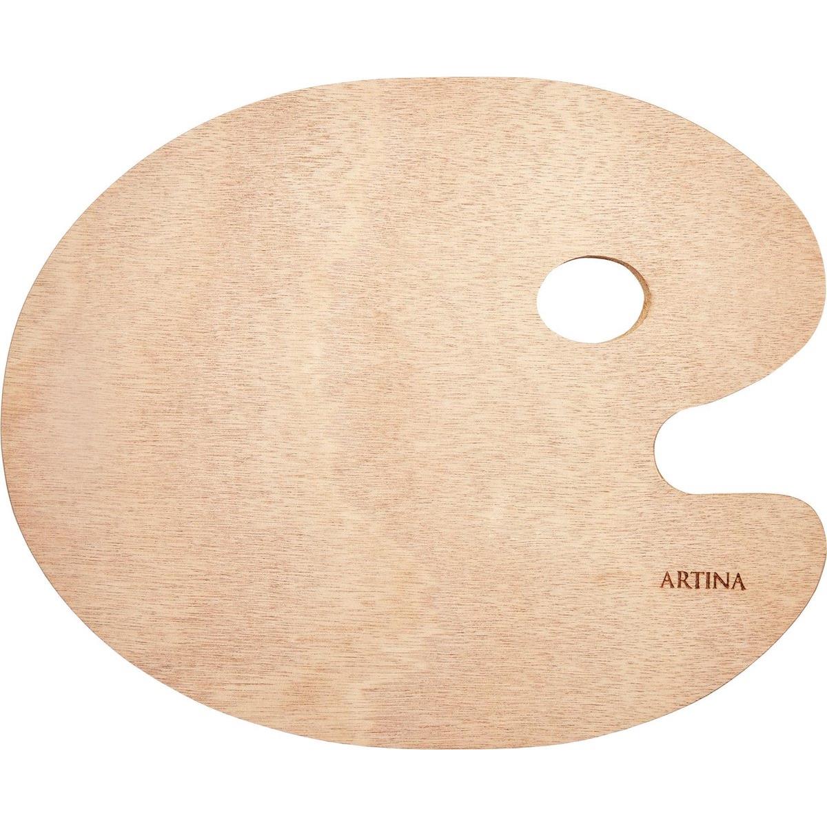 Paleta de pictura Artina, Lemn natural, Culoarea lemnului