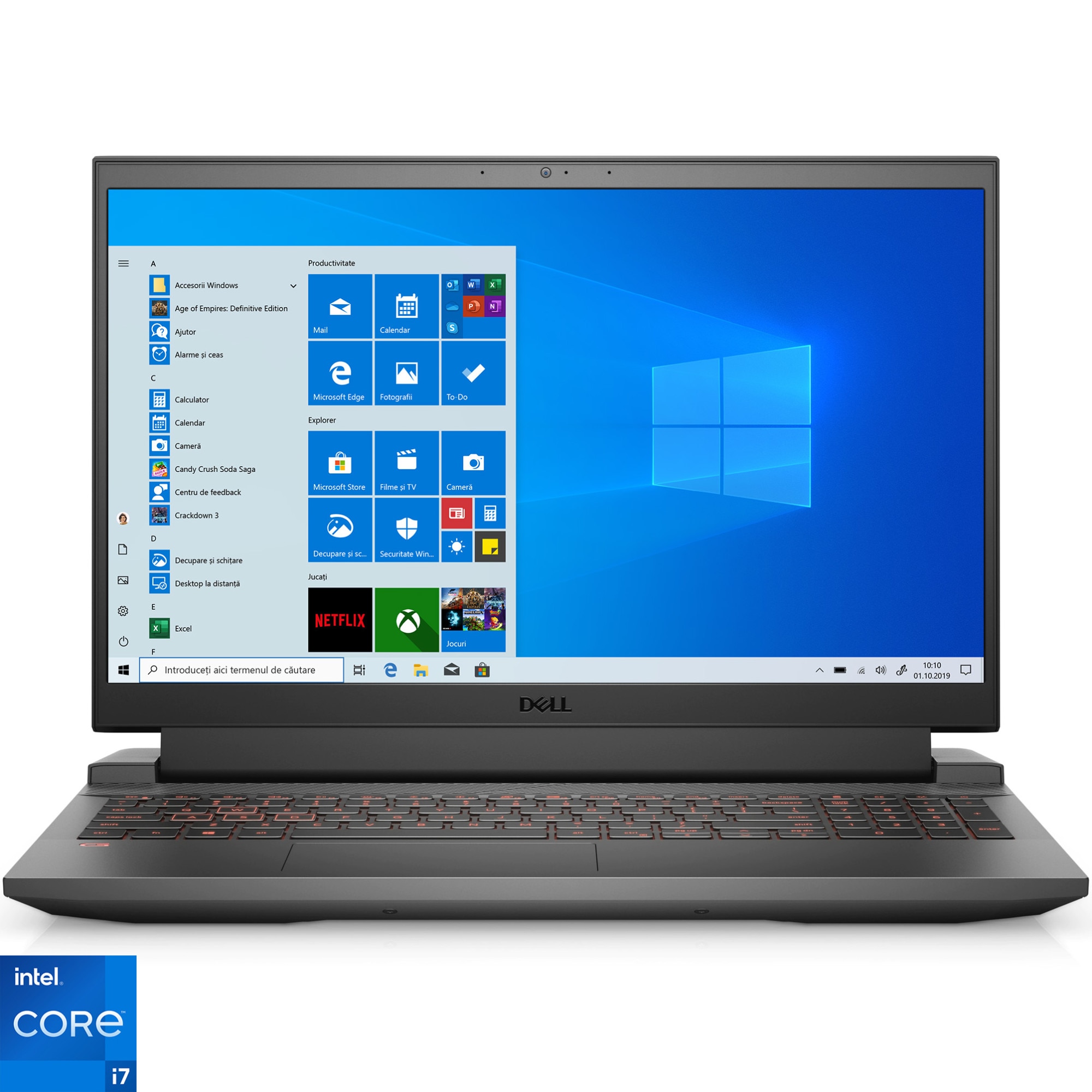Laptop Gaming Dell G15 5511 cu procesor Intel Core i7-11800H, 15.6