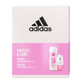 Set cadou Adidas Control: Deodorant roll-on, 50 ml + Gel de dus Smooth, 250 ml Set cadou Adidas Control: Deodorant roll-on, 50 ml + Gel de dus Smooth, 250 ml