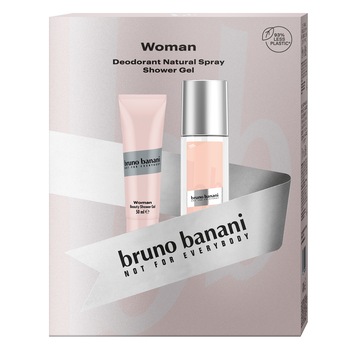 Set cadou Bruno Banani: Deodorant spray, 75 ml + Gel de dus, 50 ml Set cadou Bruno Banani: Deodorant spray, 75 ml + Gel de dus, 50 ml