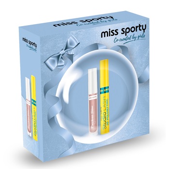 Set cadou Miss Sporty: Mascara Studio Lash 3D Volumithyc Black, 8 ml + Luciu de buze Precious Shine 010, 7.4 ml Set cadou Miss Sporty: Mascara Studio Lash 3D Volumithyc Black, 8 ml + Luciu de buze Precious Shine 010, 7.4 ml