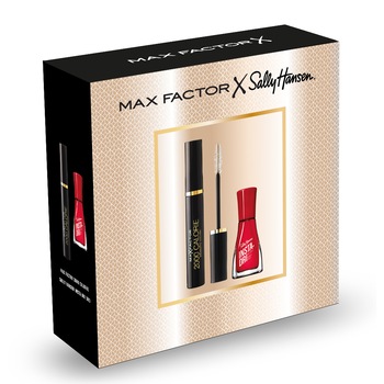 Set cadou Max Factor: Mascara 2000 Calorie Volume 01 Black, 9 ml + Lac de unghii Sally Hansen Insta-Dri 383, 9.17 ml Set cadou Max Factor: Mascara 2000 Calorie Volume 01 Black, 9 ml + Lac de unghii Sally Hansen Insta-Dri 383, 9.17 ml