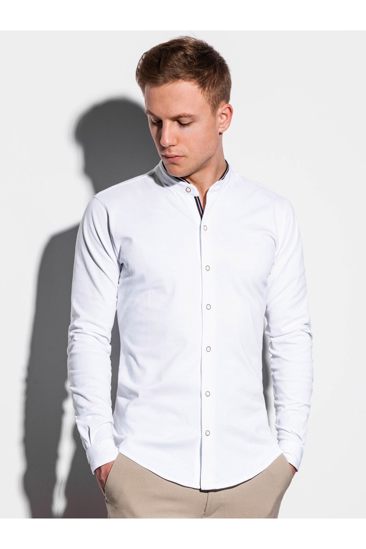 Camasa premium barbati K542 - alb, Alb, L