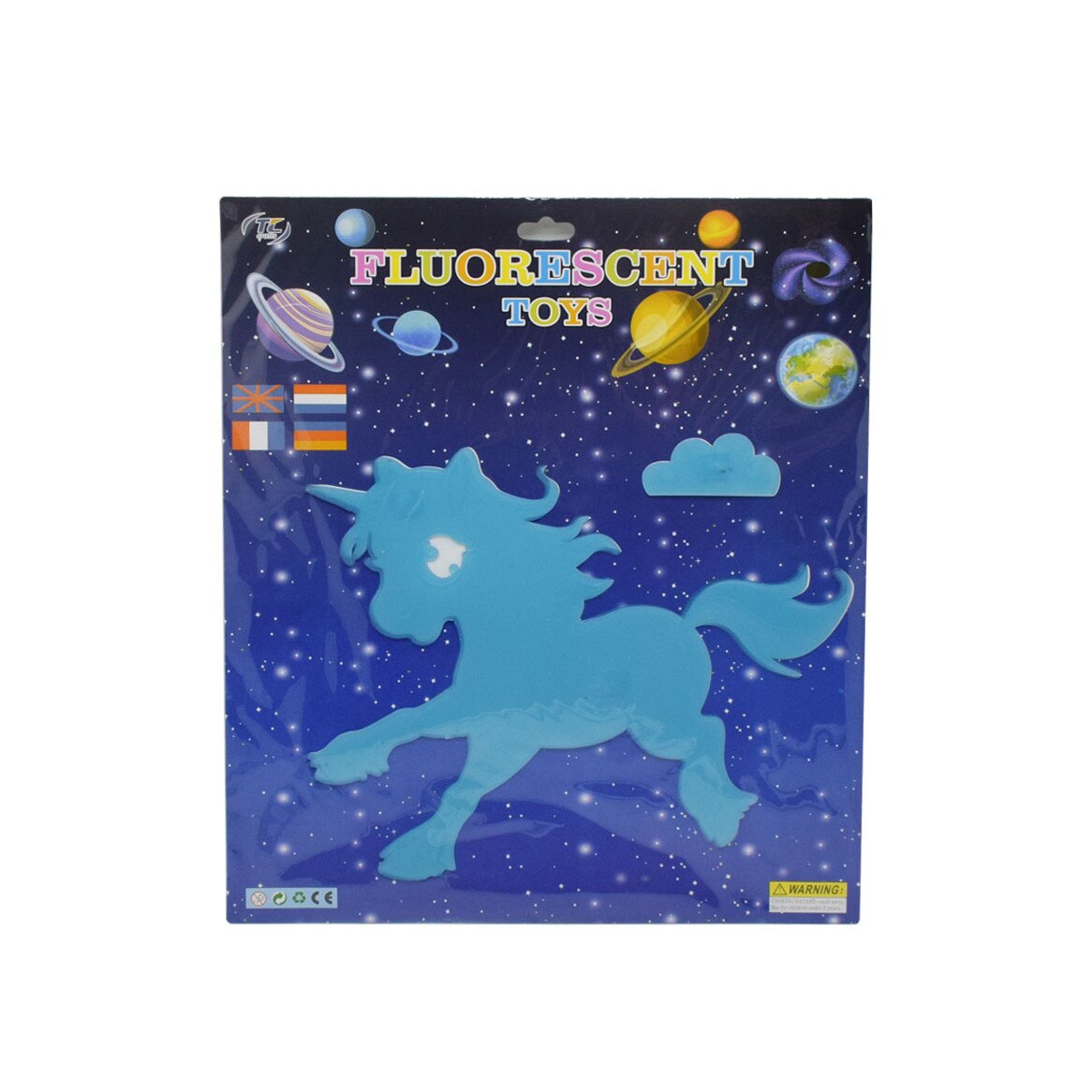 Figurina fosforescenta, D2953 Unicorn Albastru