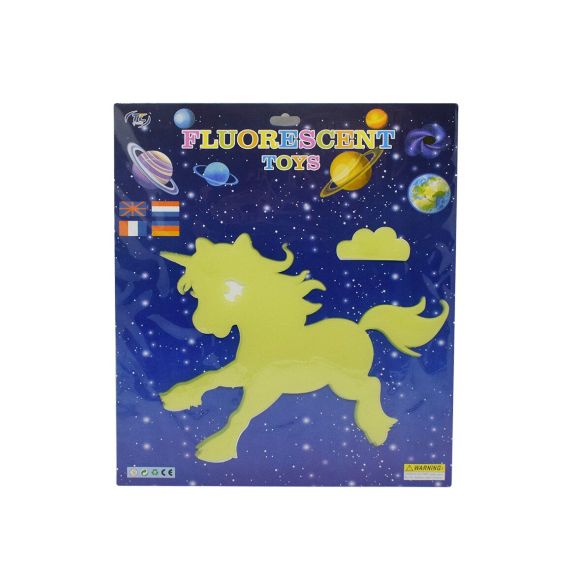 Figurina fosforescenta, D2953 Unicorn Galben