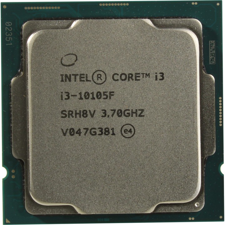 Процесор Intel Core i3-10105F (3.7GHz) TRAY, 3.70 GHz, 6MB Intel Smart Cache, Socket LGA1200