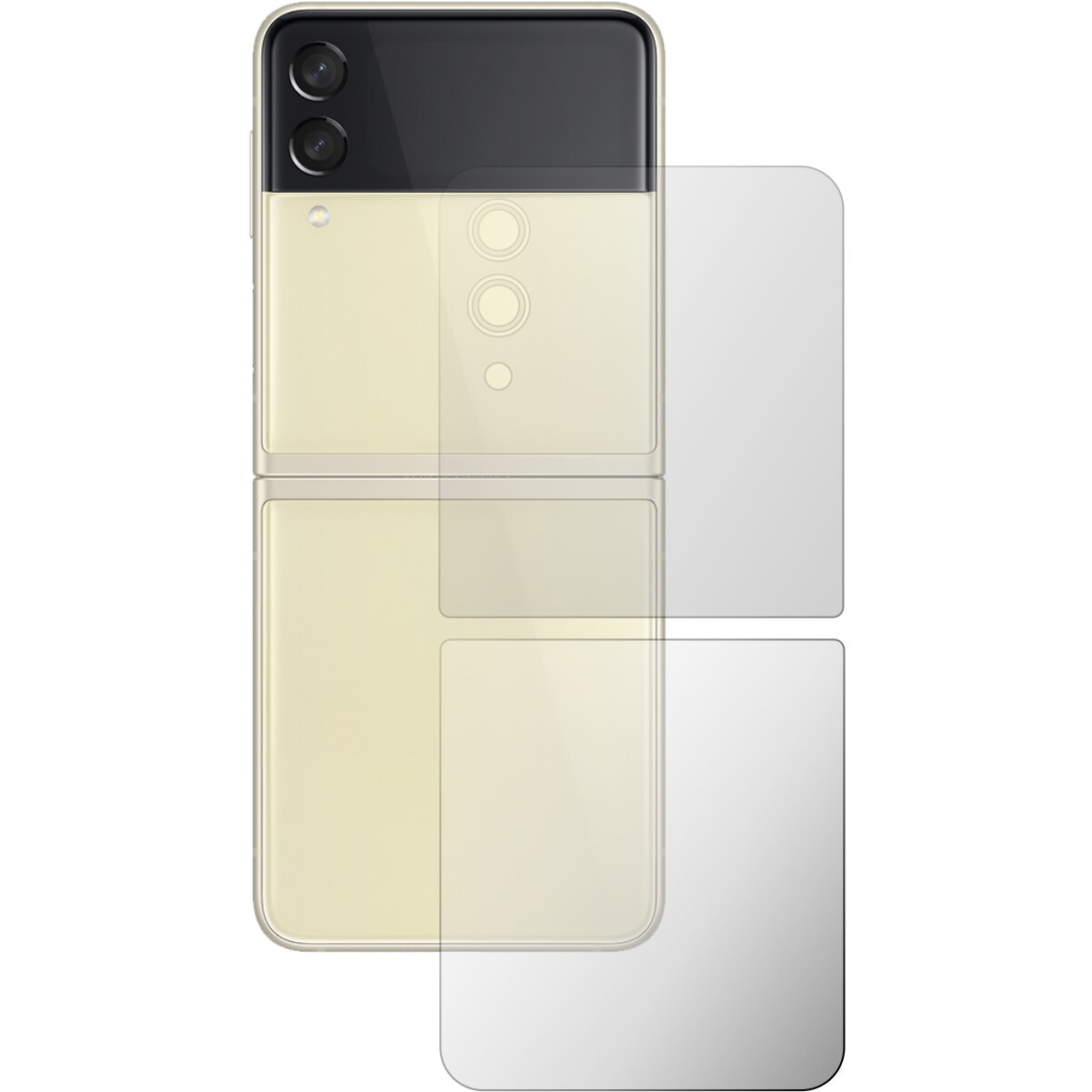 Folie Full Body Invisible Skinz UHD AutoRegeneranta pentru Samsung Galaxy Z Flip3 5G - Protectie Siliconica Ultra-Clear cu taiere Simple Cut pentru Ecran, Carcasa Spate, Skin Adeziv Transparent