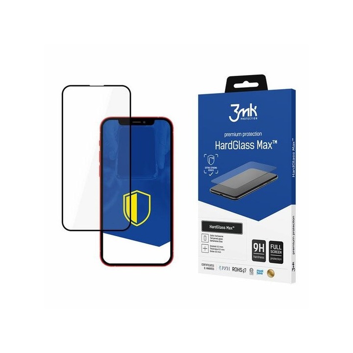 3mk Hardglass Security védőüveg fólia, amely kompatibilis az iPhone 13/13 Pro telefonnal - 435284