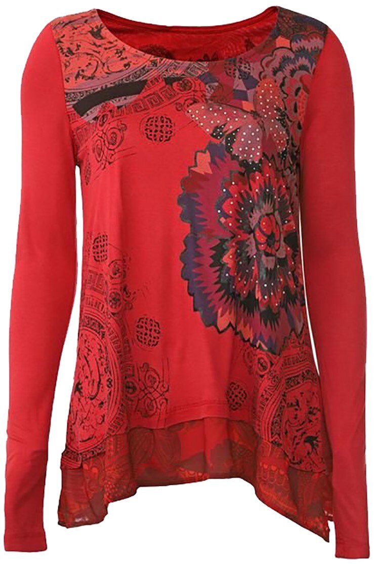 Bluza cu imprimeu floral, Desigual 