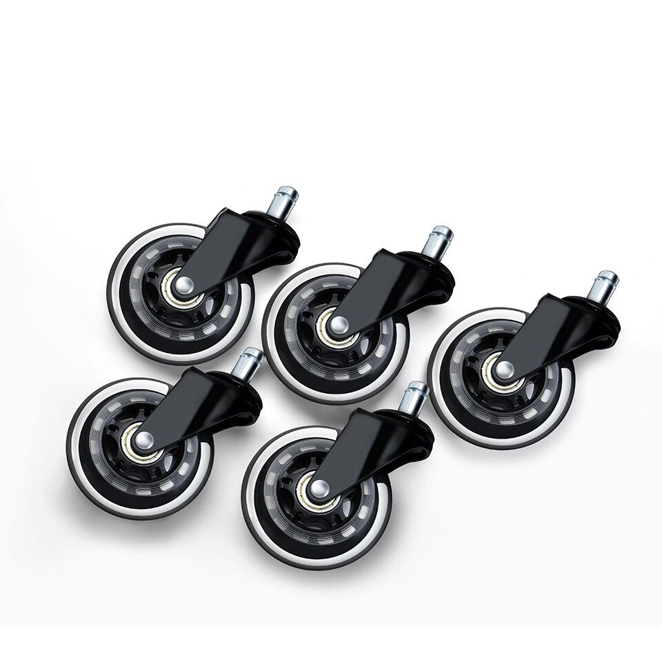 Set 5 Roti de silicon pentru scaune de birou gaming, universale ...