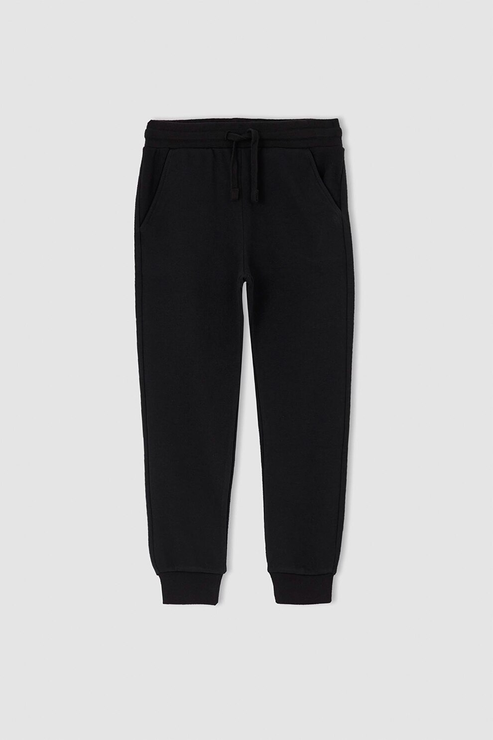 DeFacto, Pantaloni jogger slim fit cu buzunare oblice, Negru