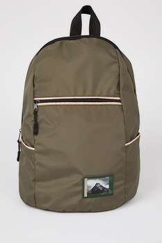 DeFacto, Rucsac cu buzunar frontal cu fermoar, Kaki DeFacto, Rucsac cu buzunar frontal cu fermoar, Kaki