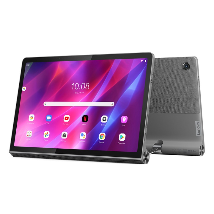 Tableta, Lenovo, Yoga Tab11, 11 inchi, MediaTek Helio G90T cu procesor MT8789, 4 GB RAM, 128 GB, LTE, Android 11, gri
