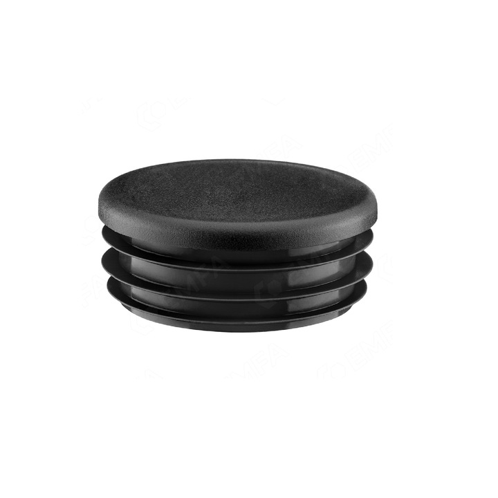 Capac EMFA, Negru, Plastic, 50 buc, 10 mm