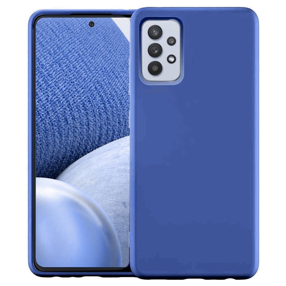 Carcasa compatibila Samsung Galaxy A32, Hurtel, Silicon, Albastru