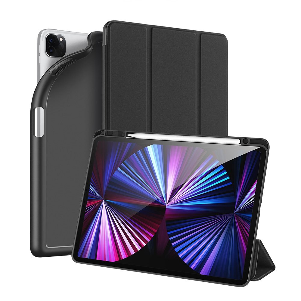 Husa book cover pentru iPad Pro 11'' 2021, DuxDucis, TPU, Negru