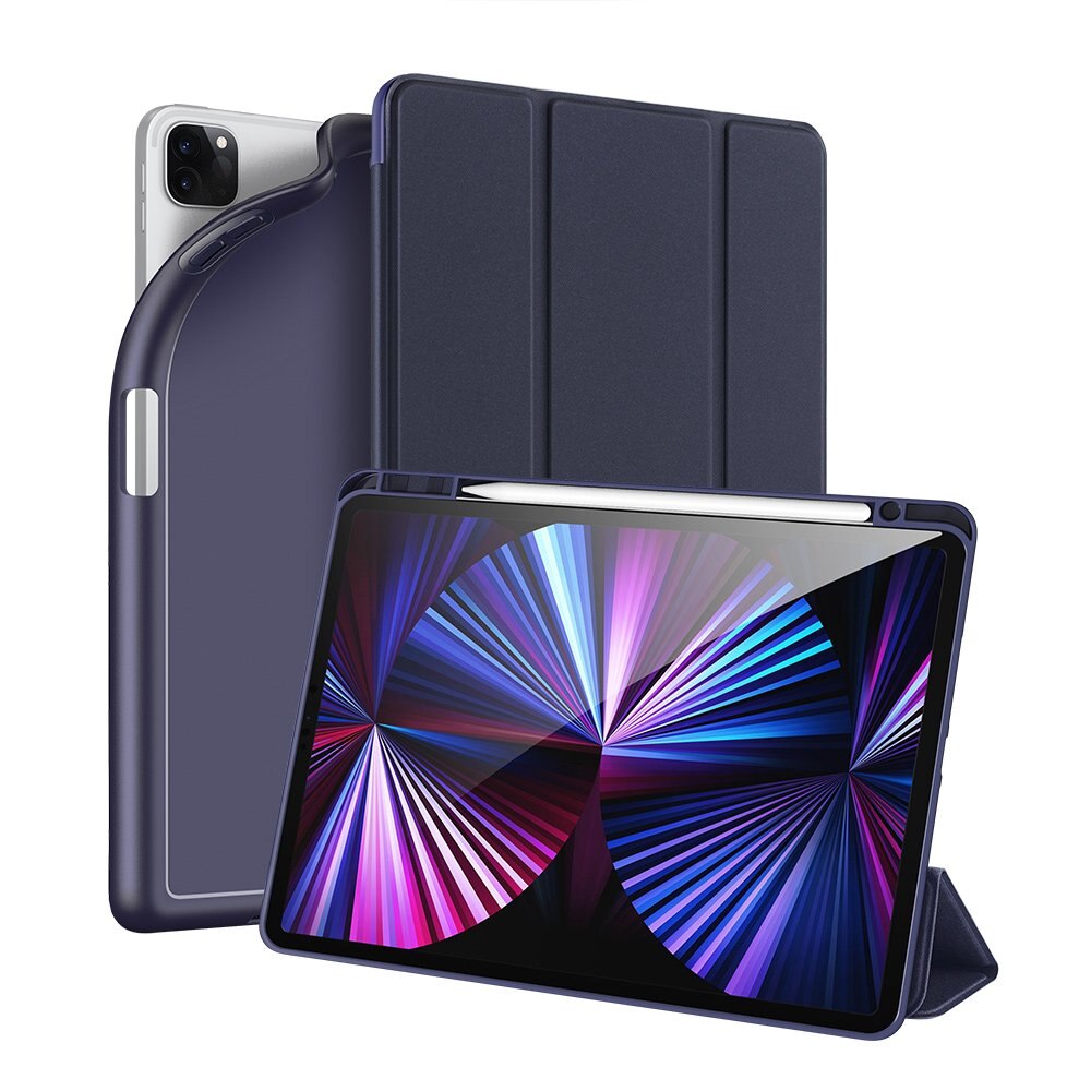 Husa DUX DUCIS Compatibil cu iPad Pro 11'' 2021, TPU, Suport multi-unghi, Smart Sleep, Albastru