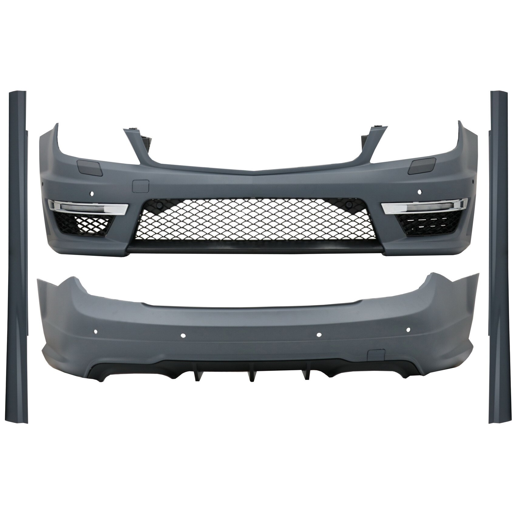 Pachet Exterior compatibil cu Mercedes C-Class C204 Coupe (2011-2015) C63 Design