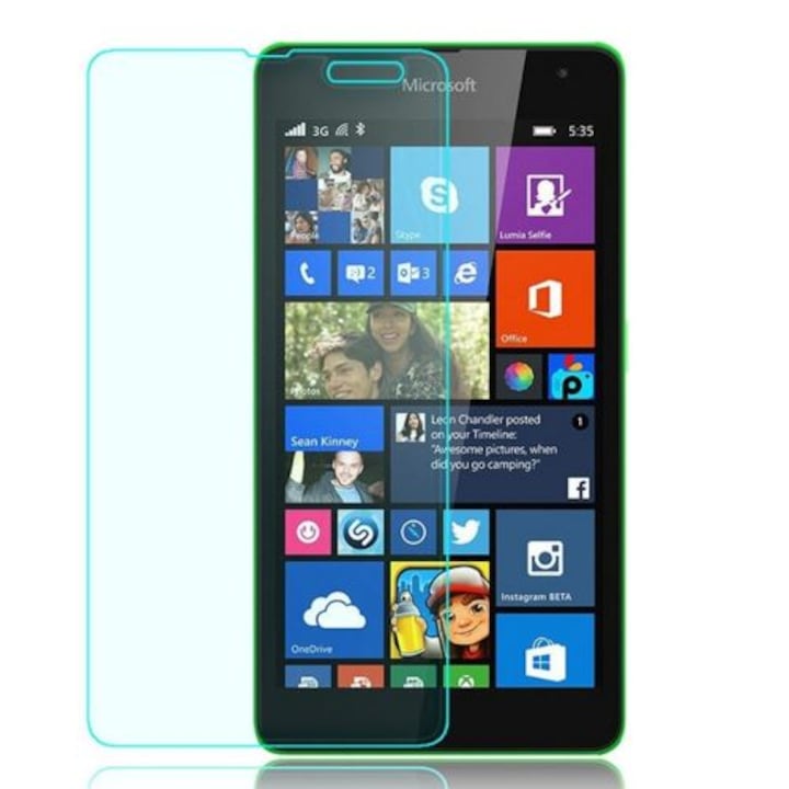 Стъклен протектор за Nokia Lumia 535, 2014, Tempered Glass