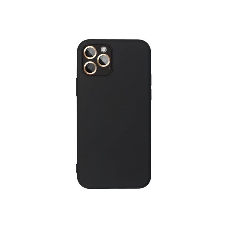 Husa Spate Forcell Silicon Lite Pentru iPhone 13 Pro Max, Alcantara La Interior, Negru