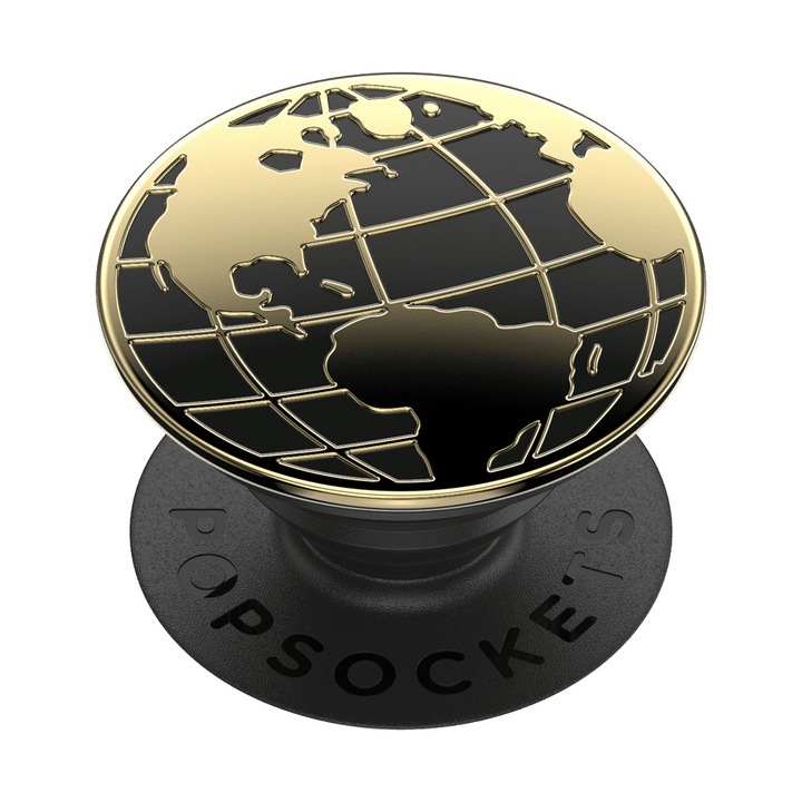 Аксесоар за телефон и таблет PopSockets, опора PopGrip с трайна фиксация, Enamel Globe Trotter