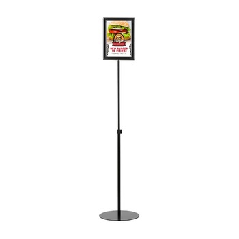 Panou informativ JJDisplays, profil aluminiu, negru, rama click, format print A4 Panou informativ JJDisplays, profil aluminiu, negru, rama click, format print A4