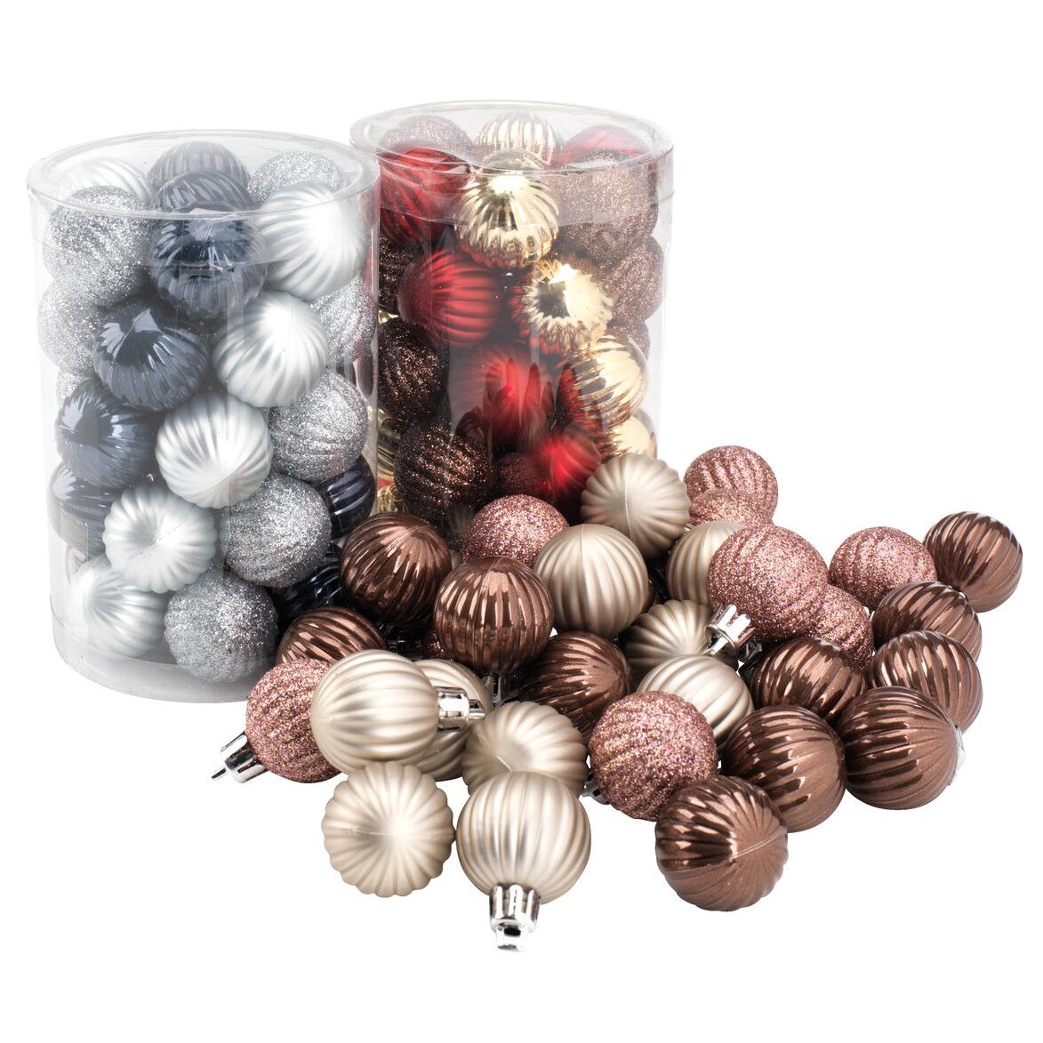 Set globulete Craciun HELIOTROP 34 buc pe pachet, multucolor