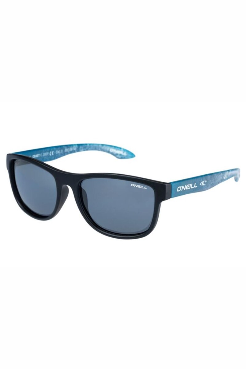 Ochelari de soare barbati, Oneill, Coast 195P , Dreptunghiular, Polarizati, Policarbonat, One size, Negru/Albastru