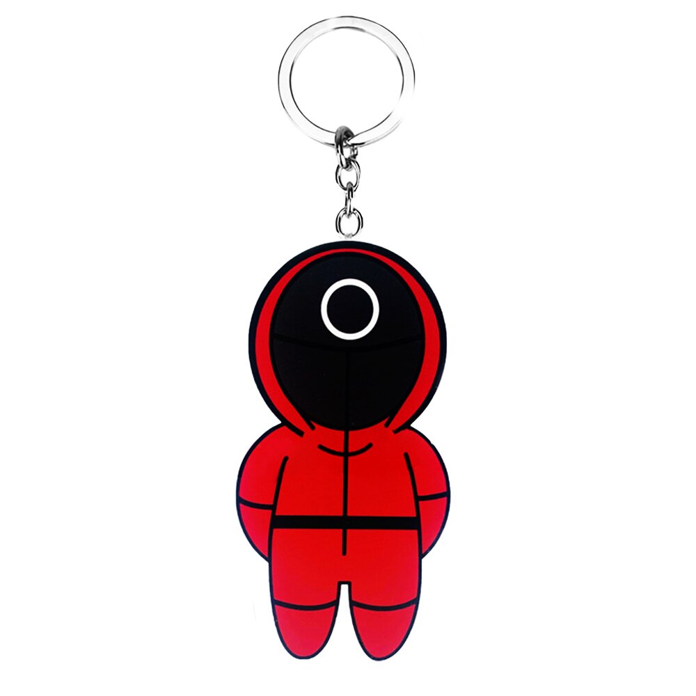 Jucarie Squid Game Zenuk® - Soldatul Cerc 2D, Fidget Toys, Sensory, Rosu