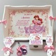 Set 6 articole pentru aniversare 1An, Tavita Mot,model Printesa Ariel,personalizat,Multicolor