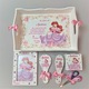 Set 6 articole pentru aniversare 1An, Tavita Mot,model Printesa Ariel,personalizat,Multicolor