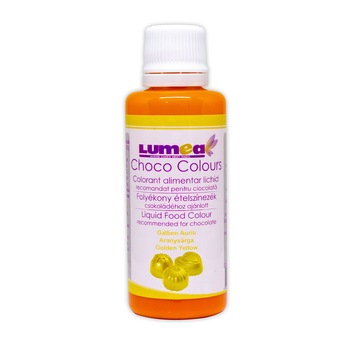 Colorant alimentar lichid galben auriu, 50ml - recomandat pentru ciocolata - Lumea Colorant alimentar lichid galben auriu, 50ml - recomandat pentru ciocolata - Lumea
