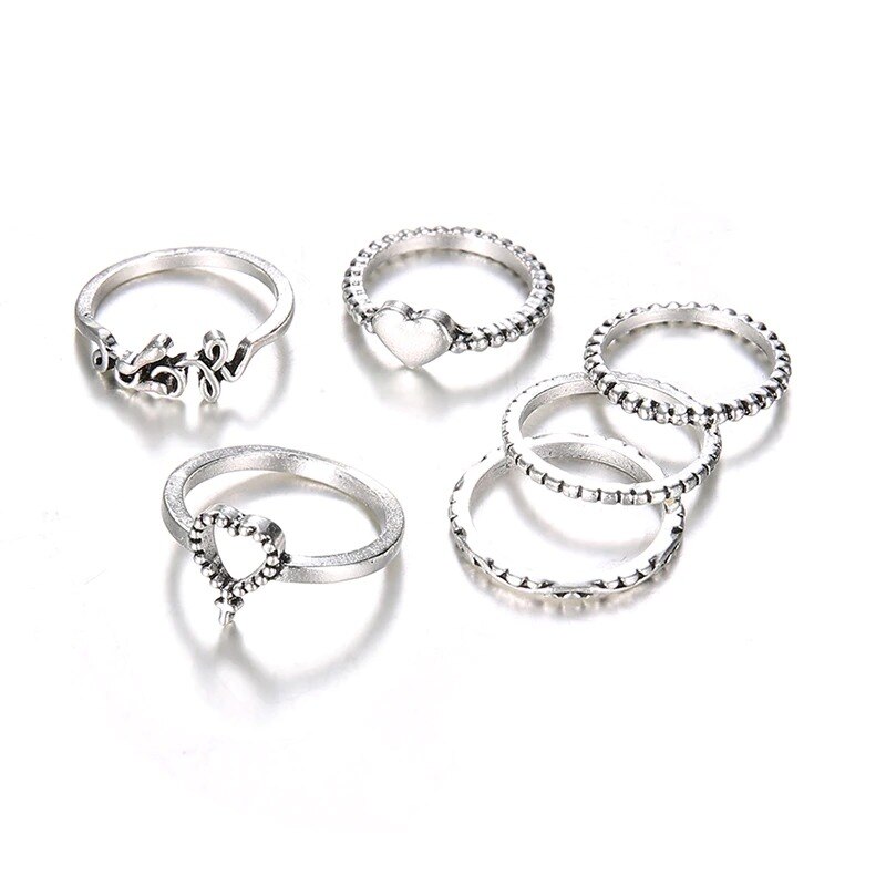 Set 6 inele argintii, Natalia C1, Pursehuit