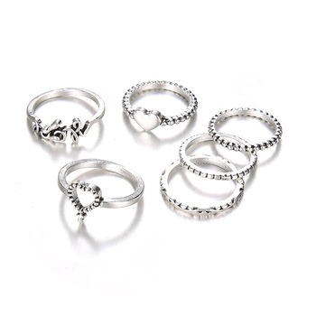 Set 6 inele argintii, Natalia C1, Pursehuit Set 6 inele argintii, Natalia C1, Pursehuit