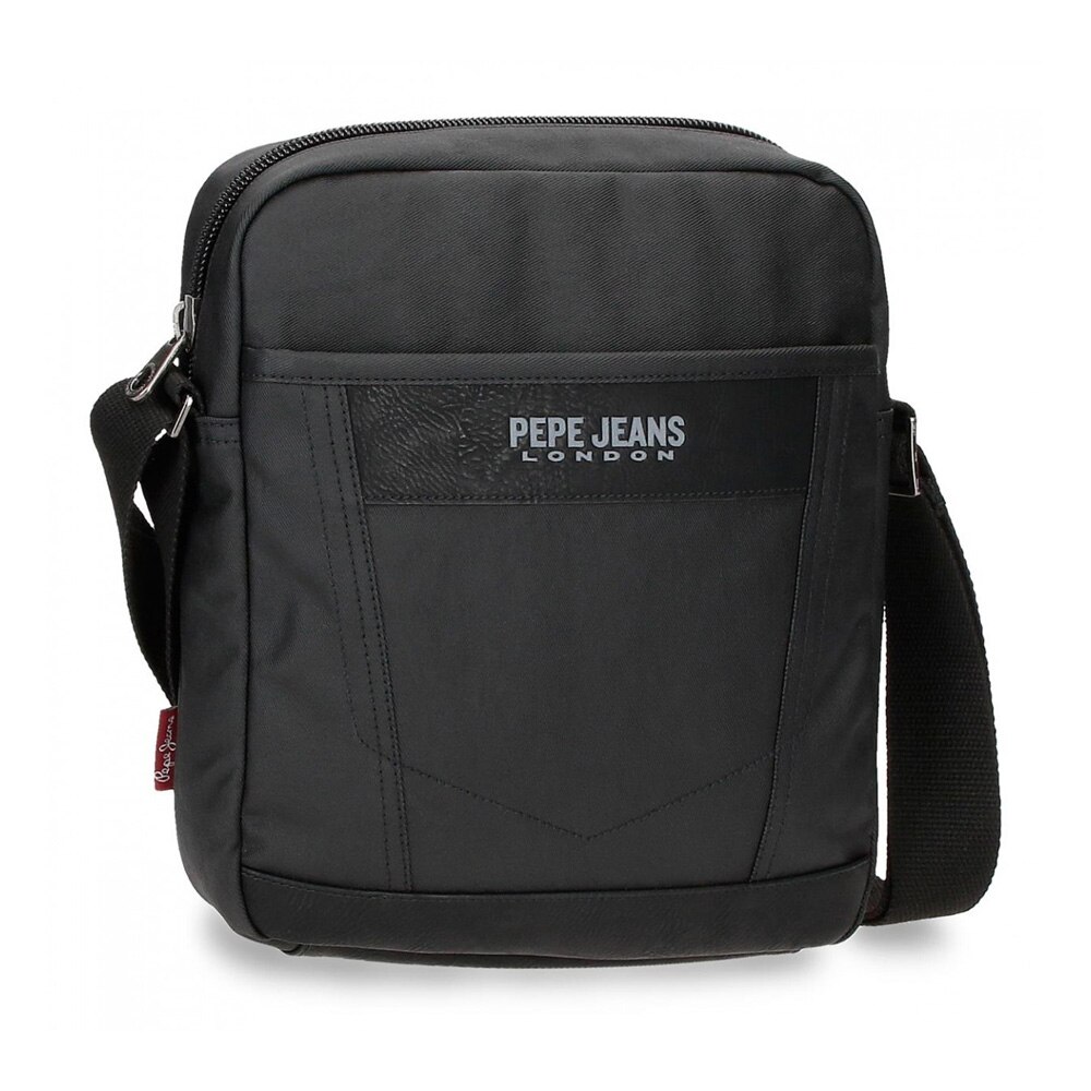 Geanta umar, compartiment tableta, Pepe Jeans Paxton, negru, 23x27x7 cm