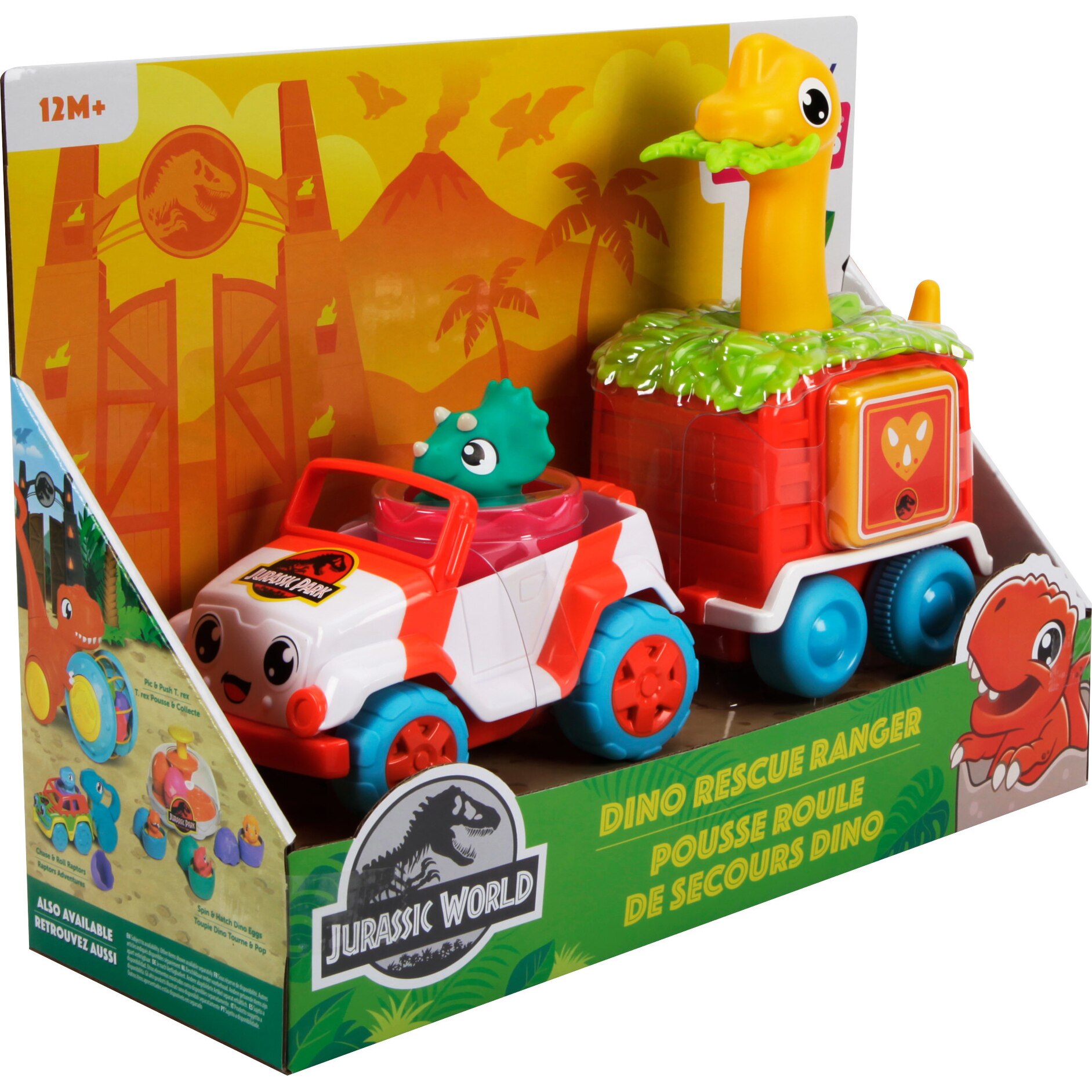 Jucarie interactiva Tomy - Jurassic World, Vehicul de salvare, Dino Ranger