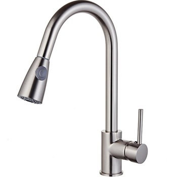 Baterie chiuveta bucatarie ZAFIT™ LUX-29 cu dus extractabil, pipa inalta, otel inoxidabil, cartus ceramic, pipa inalta, 360 grade, monocomanda, racorduri incluse, Nichel Baterie chiuveta bucatarie ZAFIT™ LUX-29 cu dus extractabil, pipa inalta, otel inoxidabil, cartus ceramic, pipa inalta, 360 grade, monocomanda, racorduri incluse, Nichel