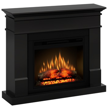 Semineu Lisabona black cu focar ECOFLAME 23 Semineu Lisabona black cu focar ECOFLAME 23
