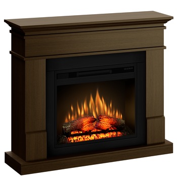 Semineu Lisabona walnut cu focar ECOFLAME 23 Semineu Lisabona walnut cu focar ECOFLAME 23