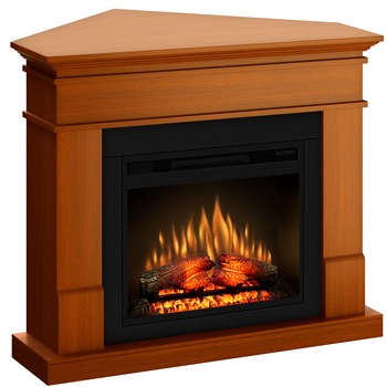 Semineu Lisabona colt cherry cu focar ECOFLAME 23 Semineu Lisabona colt cherry cu focar ECOFLAME 23