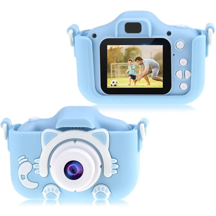 Детски фотоапарат STELS, Дигитална камера за снимки и видео, Син