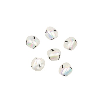 Set 6 zurgalai de craciun in sacosa cadou organza - cameleon perlat, 3 cm Set 6 zurgalai de craciun in sacosa cadou organza - cameleon perlat, 3 cm