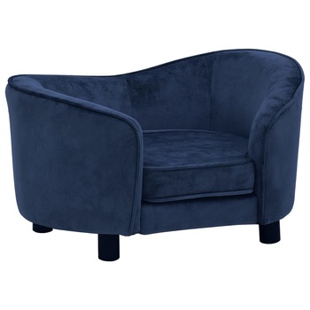 Canapea pentru caini, albastru, 69x49x40 cm, plus Canapea pentru caini, albastru, 69x49x40 cm, plus
